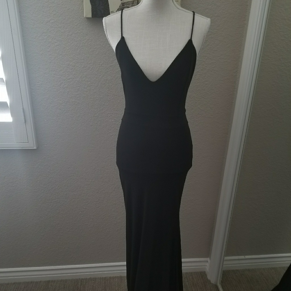 Sleek floor length dress